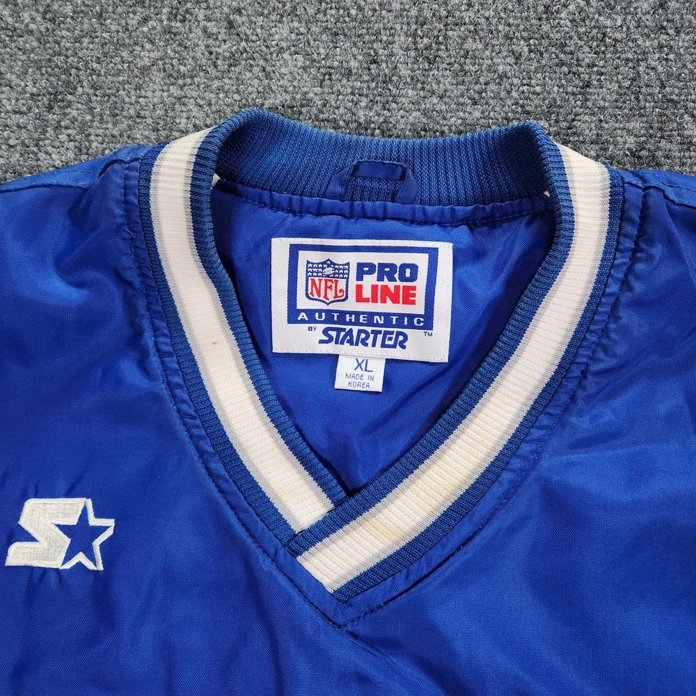 Vtg Indianapolis Colts Starter Jacket XL Blue 90s NFL Pro Line Pullover Lined - Picture 5 of 12